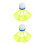 2Stk Windresistente Badmintonbälle Für Park Und Training Orange Nylon 8
