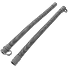 2Stk Flexibler Abfluss Mit Umwelt Kunststoff Grau