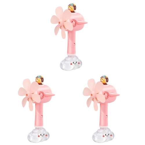 3Stk Handlicher Bubble Blower, Bunter Kinder Spaß, Pink 1