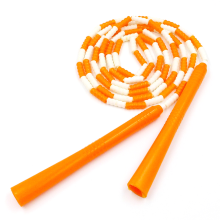 Double Dutch Segmented Skipping Rope, Soft Beaded Adjustable Length Jump Rope For Indoor Outdoor Exercises, Ergonomic Non-Slip Foam Handles, Bright Co