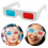 70Pièces Lunettes 3D Papier Multicolores Pour Confort 9