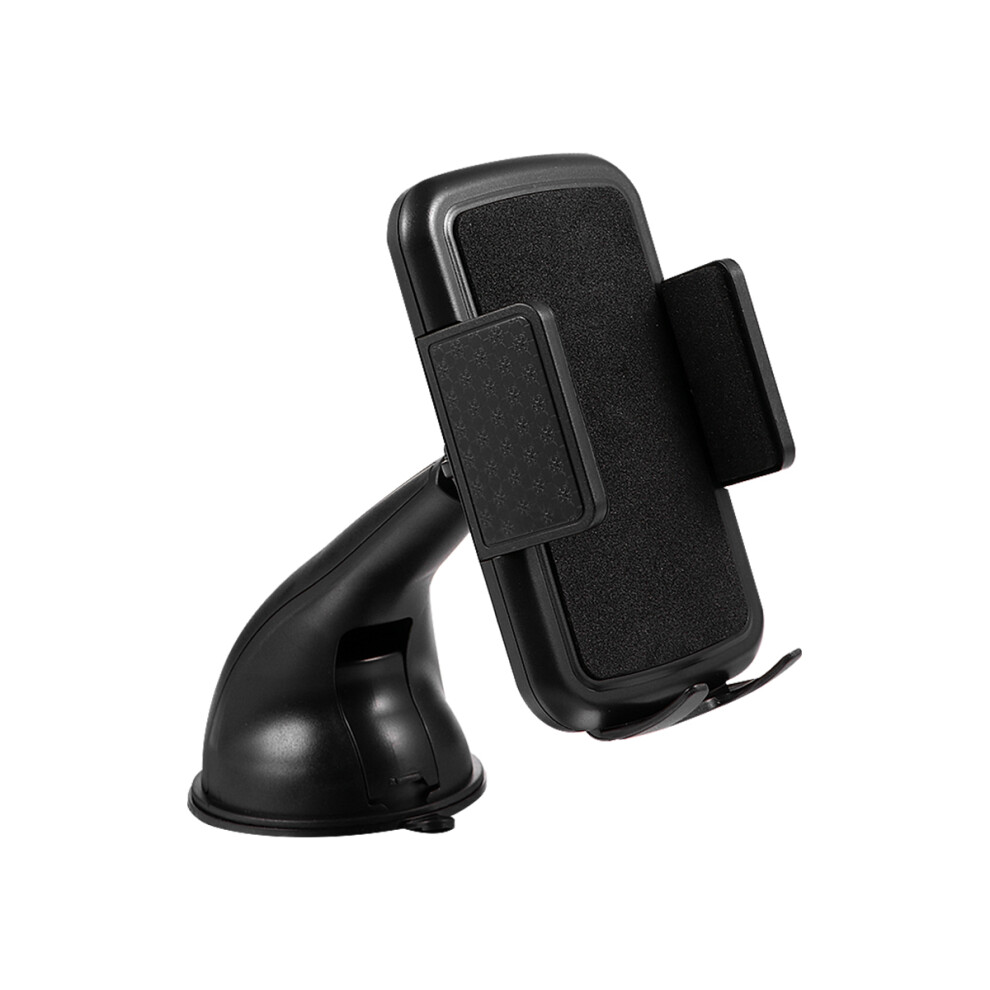 2Pcs Car Suction Cup Phone Holder Multi-Angle Mount Durable Abs Black 3612303636762