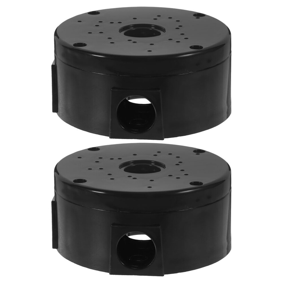 8Pcs Durable Plastic Outdoor Electrical Junction Box Waterproof Black 3612303636748