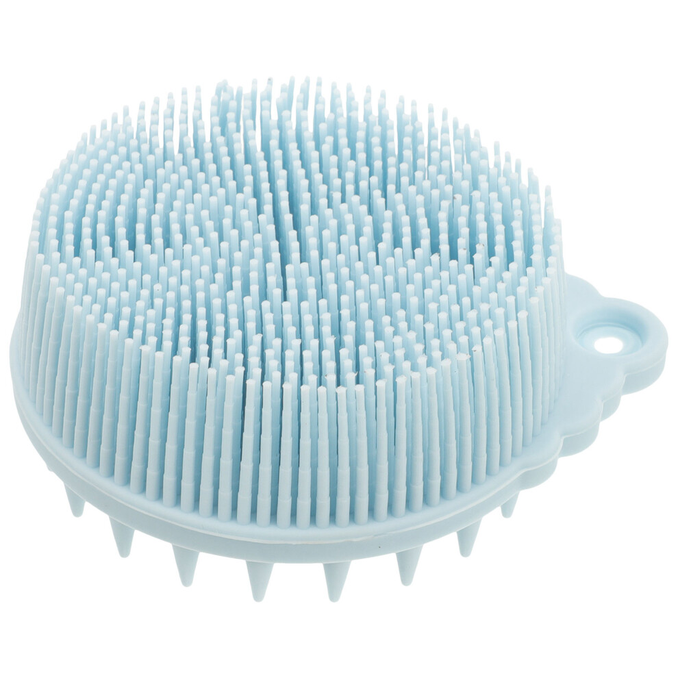 Artibetter Blue 4Pcs Silicone Scalp Shampoo Brush Soft Exfoliating Body Scrubber