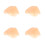 4Pcs Realistic Silicone Bald Caps Khaki Easy Wear Costume Accessory 8