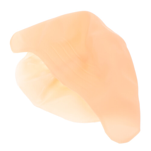 4Pcs Realistic Silicone Bald Caps Khaki Easy Wear Costume Accessory 2