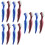 12Pcs Compact Dual Sided Denture Brush Travel Care Assorted Colors 9