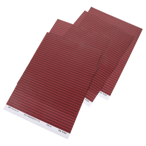 16Pièces Mini Tuiles Rouges Autocollantes Pour Décor De
