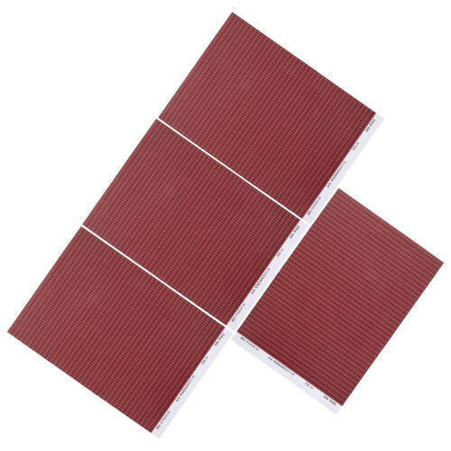 16Pièces Mini Tuiles Rouges Autocollantes Pour Décor De 2