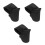 3Pcs Black Fabric Handlebar Covers for Kids Safety Pad 6