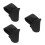 3Pcs Black Fabric Handlebar Covers for Kids Safety Pad 4