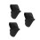 3Pcs Black Fabric Handlebar Covers for Kids Safety Pad 5