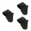 3Pcs Black Fabric Handlebar Covers for Kids Safety Pad 9