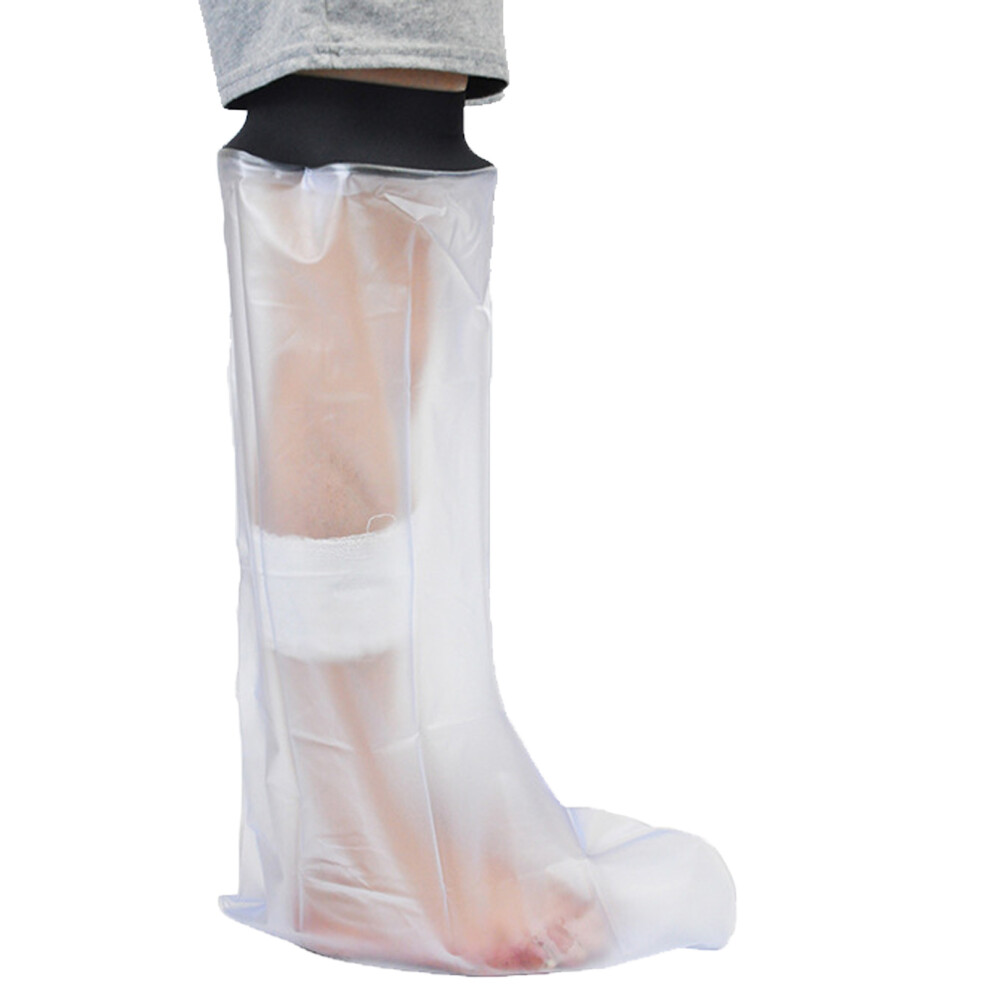 Leg Cast Cover for Shower, Waterproof Plaster Dressing Protector for Broken Toe, Ankle, Foot Wound, Burns, Bandage Cover Designed to Protect Wound