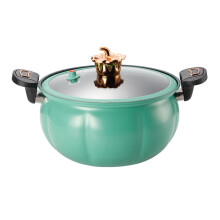 Non-Stick Micro Pressure Cooking Pot, 8L Pumpkin Design for Home Kitchen, Quick Cooking Large Capacity Functionality, Pressure Relief Valve Sealing