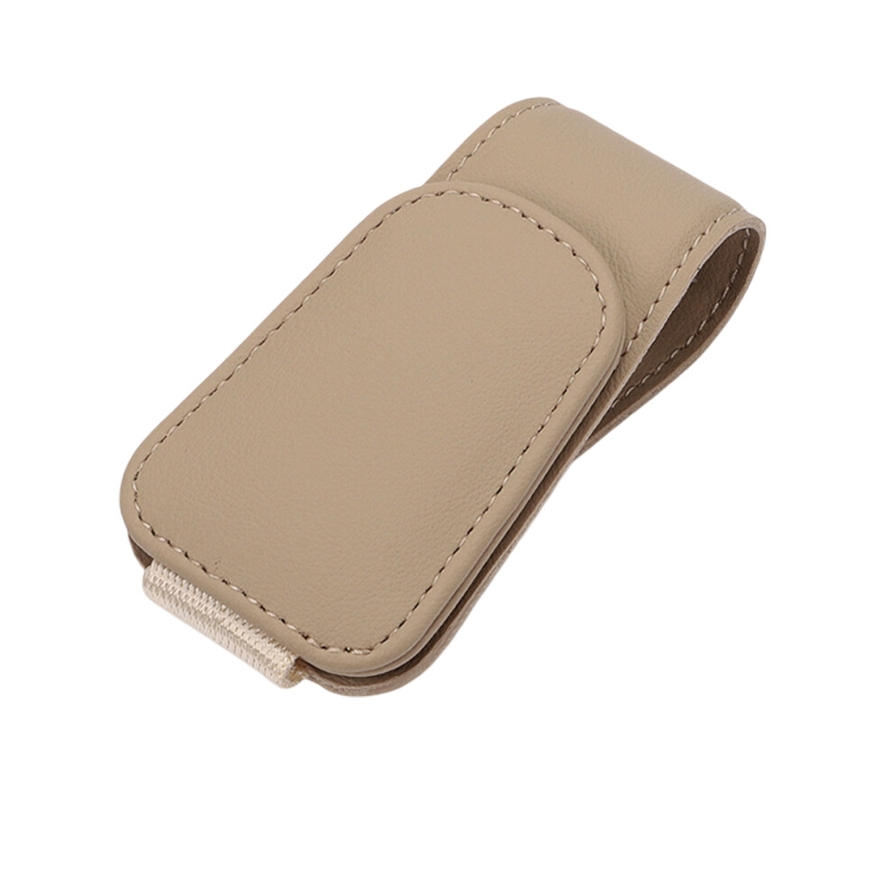 Sunglasses Holder For Car Visor, Magnetic Leather Eyeglass Hanger With Strong Magnetism Compact Design For Sun Visor Organization, Non Slip Magnetic 9169997492043