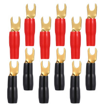 12Pz Connettori Spina Per Cavi Audio in Ottone PVC Colorati