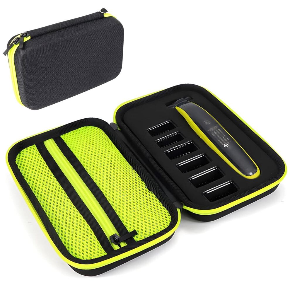 Green Philips One Blade Case, Eva Hard Case With Sponge, Storage Bag,