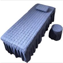 Massage table cover with face hole, beauty salon table cover, bed skirt (Color 10)