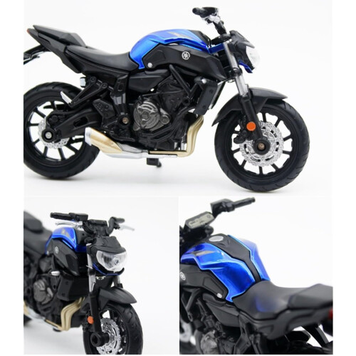 1:18 Simulation Motorcycle Model For: Yamaha MT07 2018 Gift Collection 2