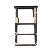 Redmi Note 10 Dual SIM Card Tray Holder with Pin & Brush - Black