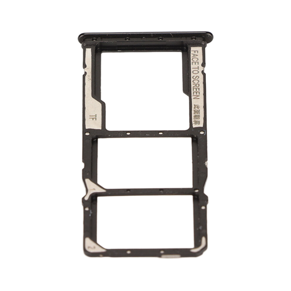Redmi Note 10 Dual Sim Card Tray Holder With Pin & Brush - Black 4681373704847