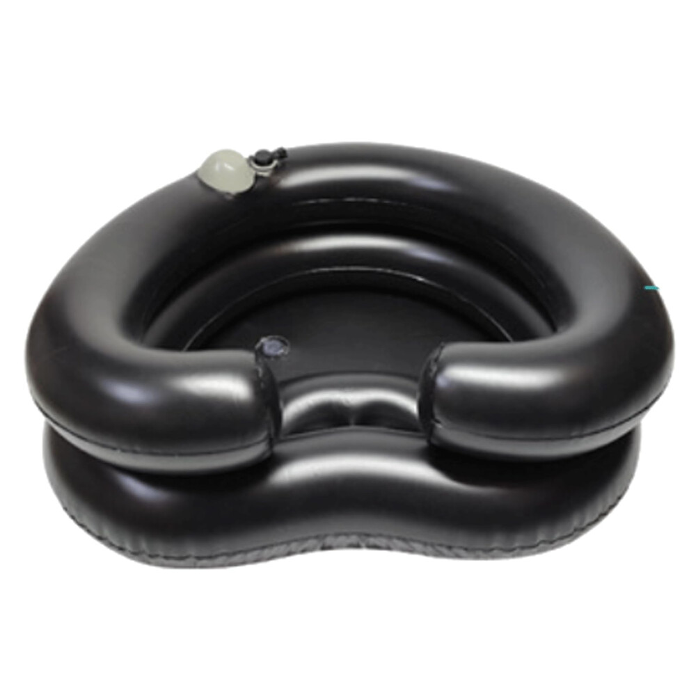 Black Hair Washing Tub, Inflatable Shampoo Basin, Portable Shampoo Bowl, Hair Wash Basin For Bedridden Disabled, Injured Hair Washing Tray