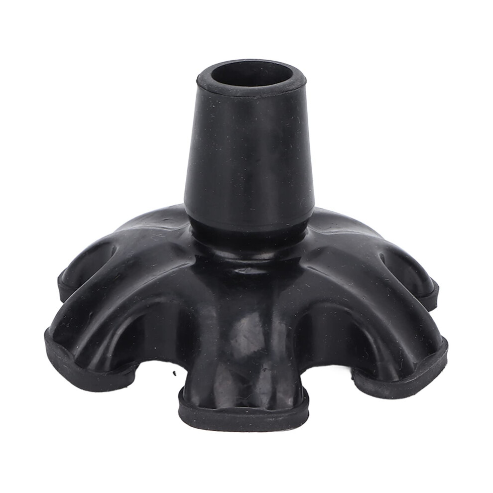 Walking Cane Tip 22mm Silicone SixProng NonSlip Base for Enhanced Walking Stability