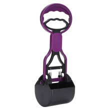 Poop Scooper, Plastic Dog Poop Scooper, Portable Pet Pooper Scooper with Long Handle