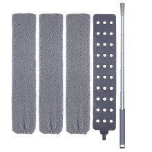 Microfibre Flat Mop with Adjustable Telescopic Handle, 360 Rotation for Floors Walls and Blinds