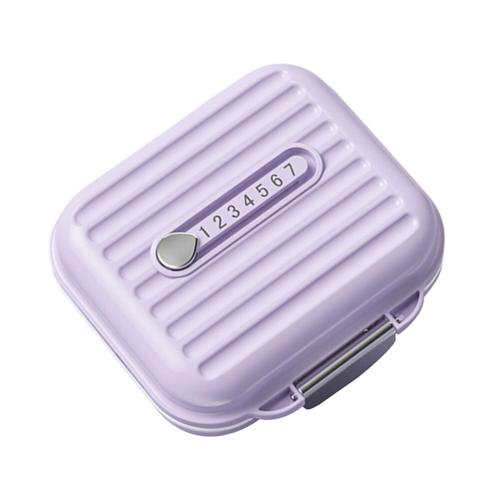 Travel Pills Box 7 Compartments Small Portable Pill Organizer Medication Container Jewelry Storage Box
