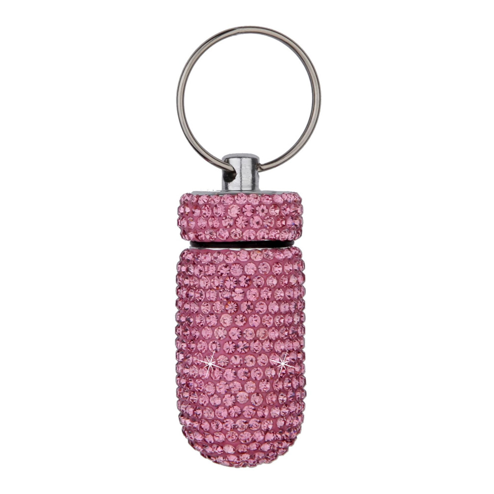 Pill Holder Keychain with Airtight Waterproof Seal, Portable Aluminum Case for Travel and Outdoor
