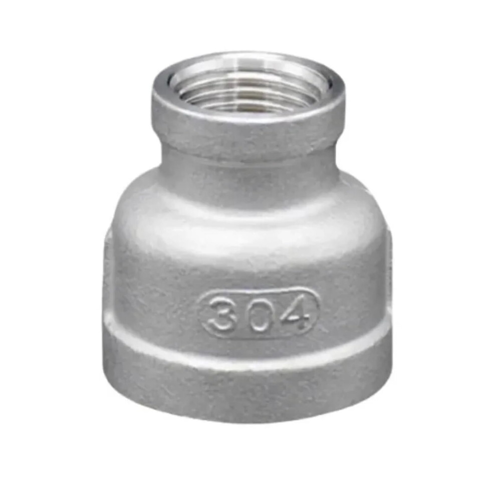 Npt Female Reducer Nipple 304 Stainless Steel Pipe Fitting Connector For Water Gas Oil Multiple Sizes 9347817228984