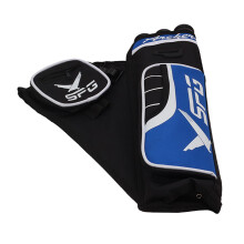 Outdoor Arrow Archery Quiver 3Tubes Adjustable Belt Waist Bag Holder Blue For Hunting And Training