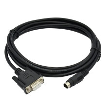 PLC Programming Cable 5m Black FBS232P09F for Fatek B1Z Series and MCGS HMI Reliable Connection