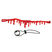Bartgeier-Kronen-Halskette-Set Reptilien-Kostümzubehör für Halloween