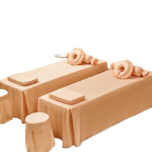 Stretch Cover for Massage Table with Nostril, NonSlip, SkinFriendly (Orange)