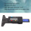 Digital Tire Tread Depth Gauge 0-1in, ABS, MM/Inch Conversion 11