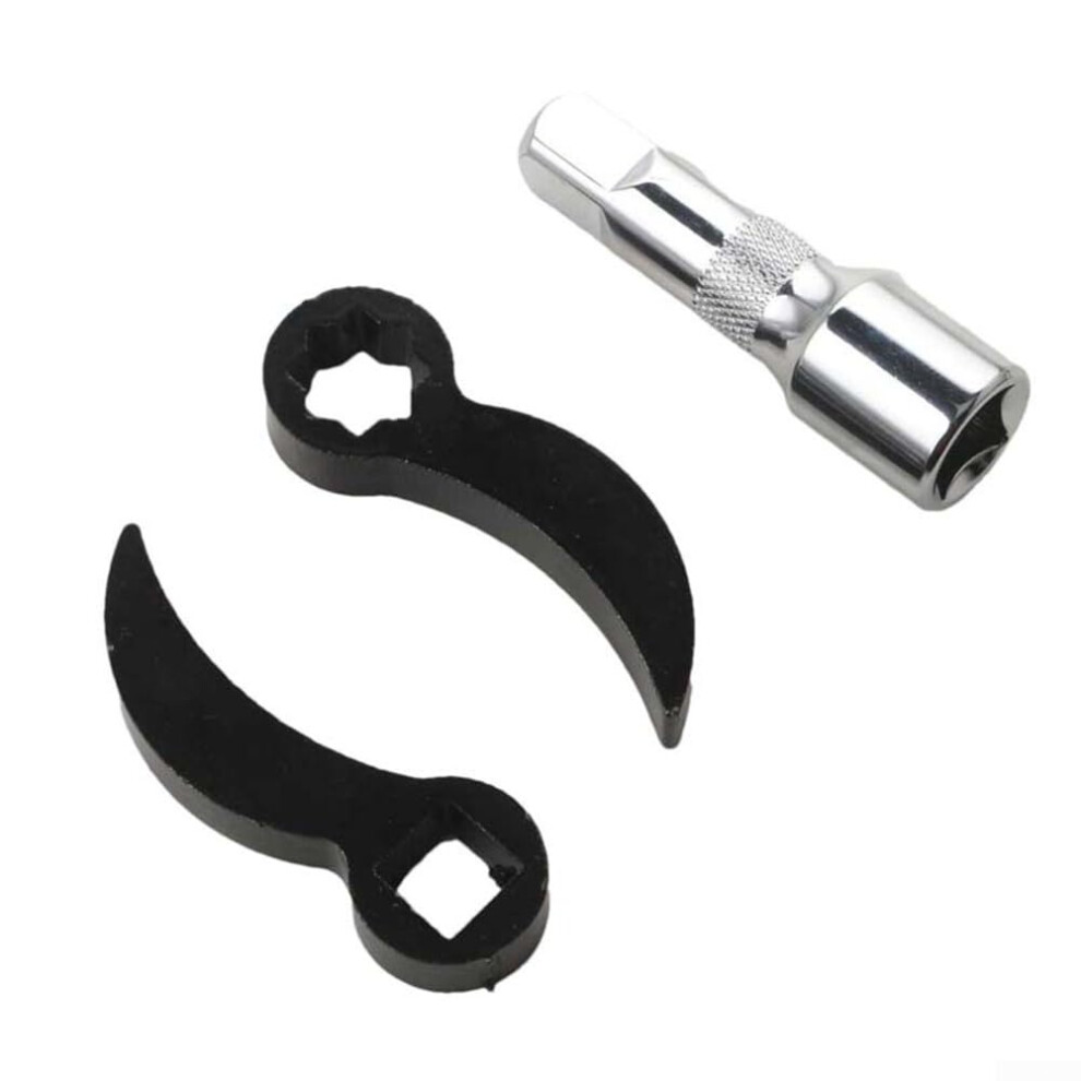 Durable 3Piece Pry Bar Wrench Adapter Set, Heattreated Steel For Reliability In Automotive Applications. 9382693739681
