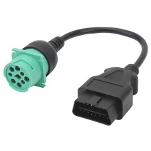 OBD2-Lkw-Diagnosekabeladapter 9-pol männlich auf 16-pol weiblich für Cummins Diesel
