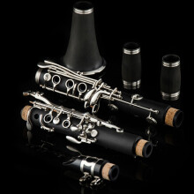 Professional clarinet, clarinet instrument, Bakelite, Bflat key, beginner level, test, woodwind instrument