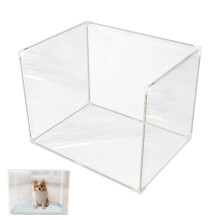 Litter Box Shield Enclosure, Sided Privacy Screen, Toilet Training Kit For Cats, Easy Clean, Living Room