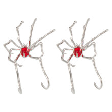 Clip d'oreille araignée scintillante, bijoux en alliage léger,