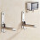 Adjustable Stainless Steel Microwave Wall Mount Bracket, Foldable SpaceSaving Kitchen Shelf 1
