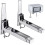 Adjustable Stainless Steel Microwave Wall Mount Bracket, Foldable SpaceSaving Kitchen Shelf 3