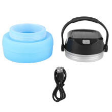 Lanterne solaire rechargeable pour le camping, pliable et étanche, avec éclairage de secours et chargement USB. Lanterne portable idéale pour les