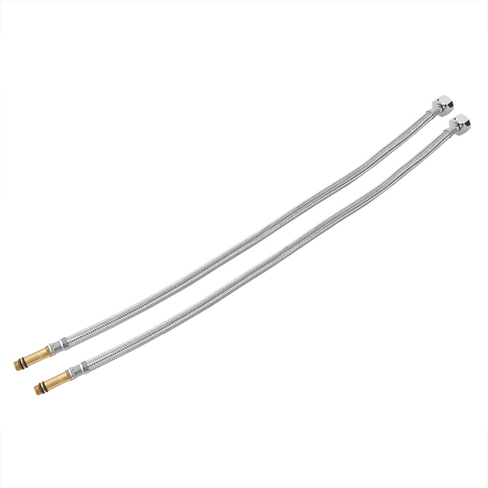 Water Supply Line For Faucet, Easy Installation Brass Connectors Flexible Hose Design, Leak-Proof Design Corrosion Resistant Plumbing Hose, Universal 9173940716582