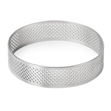 Reusable Cake Ring for Baking Enthusiasts, Heat-Resistant Stainless Steel Non-Stick Perforated Cake Mousse Ring with Venting Hole Design, Dishwasher