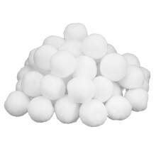 Durable Lightweight Option for DIY Creative Crafts, Imitation Snow Ball Made with Soft Odorless Nontoxic Polypropylene, Not Easy to Break Down Fun