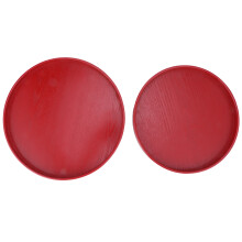 Vintage woonaccessoire met houten serveerblad, salontafelblad met gemakkelijk te reinigen oppervlak, decoratieve schaal met opstaande randen.